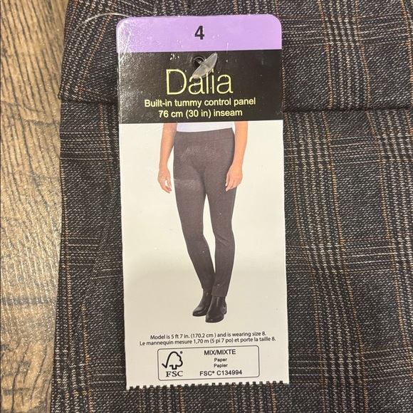 Dalia Gray Plaid Pants - Picture 8 of 9